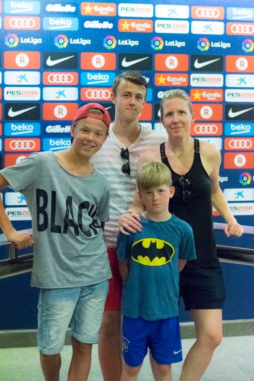 Camp Nou jag och barnen